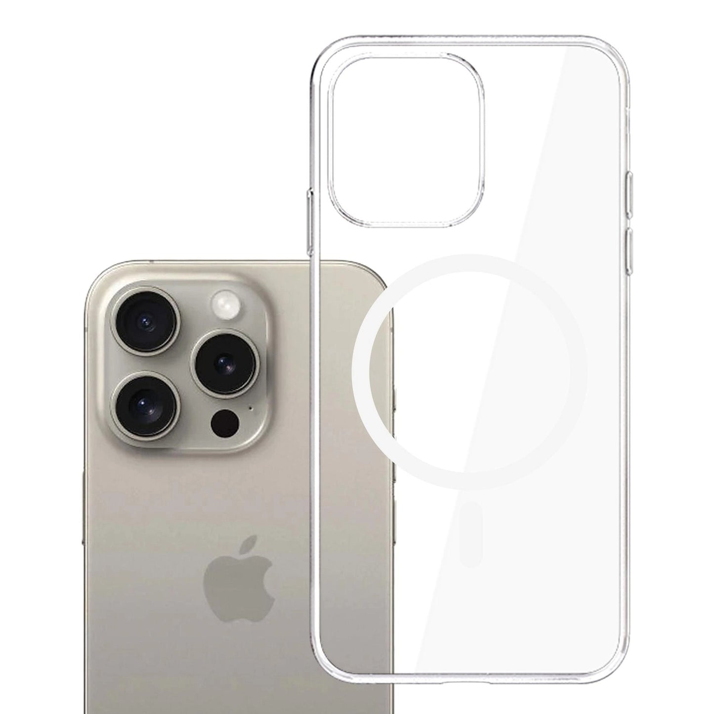 MagSafe futrola za Apple iPhone 15 Pro Max, 3MK, Clear MagCase, Providna