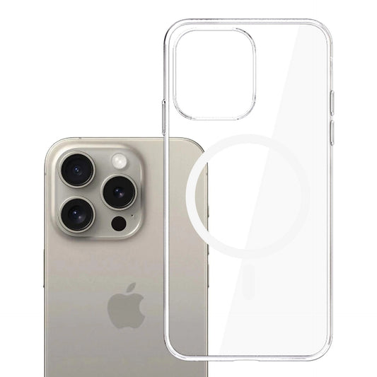 MagSafe futrola za Apple iPhone 15 Pro Max, 3MK, Clear MagCase, Providna