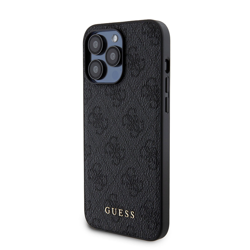 Futrola MagSafe za Apple iPhone 15 Pro Max, Guess, Powerbank 4G Metal Logo, Crna