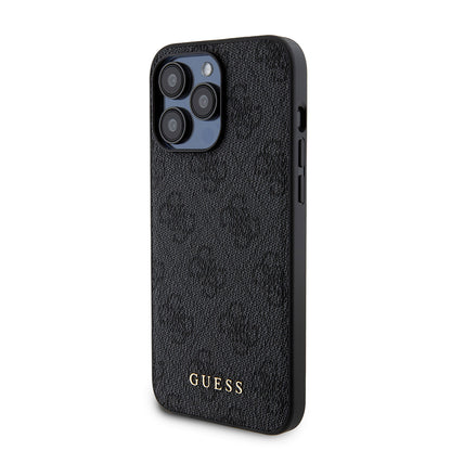 Futrola MagSafe za Apple iPhone 15 Pro Max, Guess, Powerbank 4G Metal Logo, Crna