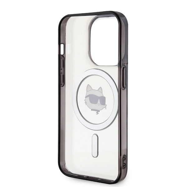 Futrola MagSafe za Apple iPhone 15 Pro Max, Karl Lagerfeld, IML Choupette's Head, Transparentna