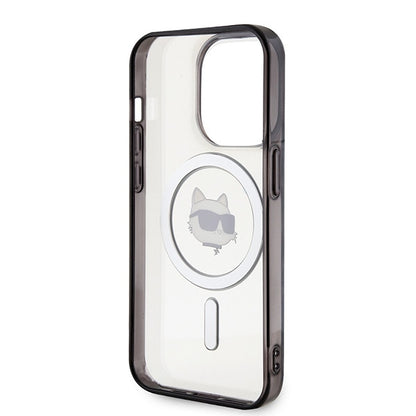 Futrola MagSafe za Apple iPhone 15 Pro Max, Karl Lagerfeld, IML Choupette's Head, Transparentna