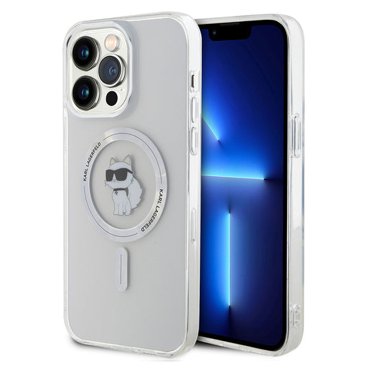 Futrola MagSafe za Apple iPhone 15 Pro Max, Karl Lagerfeld, IML Choupette, Transparentna