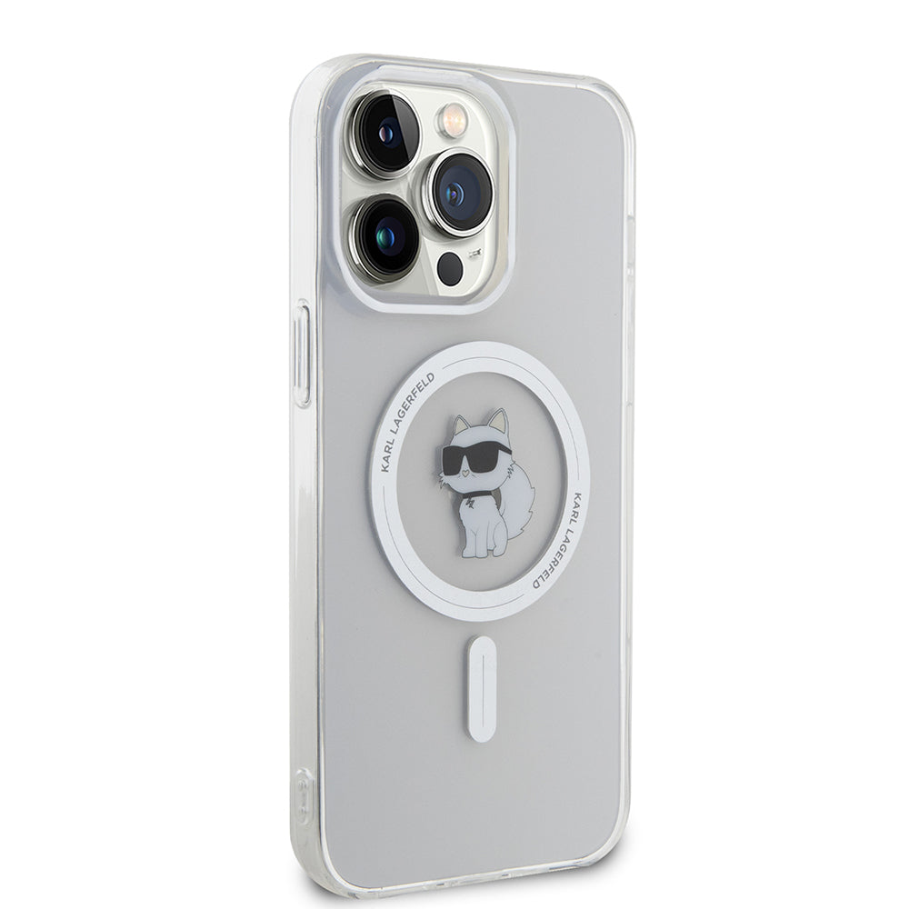 Futrola MagSafe za Apple iPhone 15 Pro Max, Karl Lagerfeld, IML Choupette, Transparentna