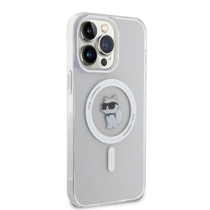 Futrola MagSafe za Apple iPhone 15 Pro Max, Karl Lagerfeld, IML Choupette, Transparentna