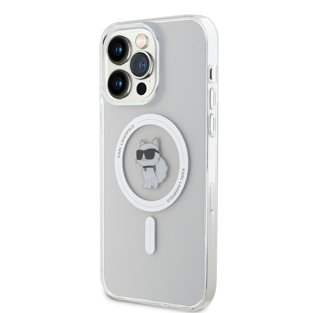 Futrola MagSafe za Apple iPhone 15 Pro Max, Karl Lagerfeld, IML Choupette, Transparentna