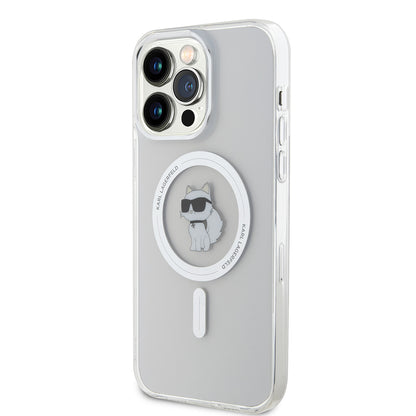 Futrola MagSafe za Apple iPhone 15 Pro Max, Karl Lagerfeld, IML Choupette, Transparentna