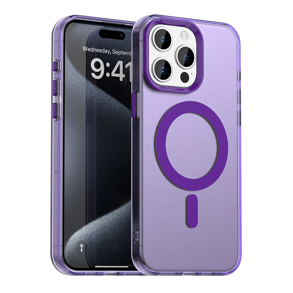 MagSafe futrola za Apple iPhone 15 Pro Max, Techsuit, CandyCase, Ljubičasta
