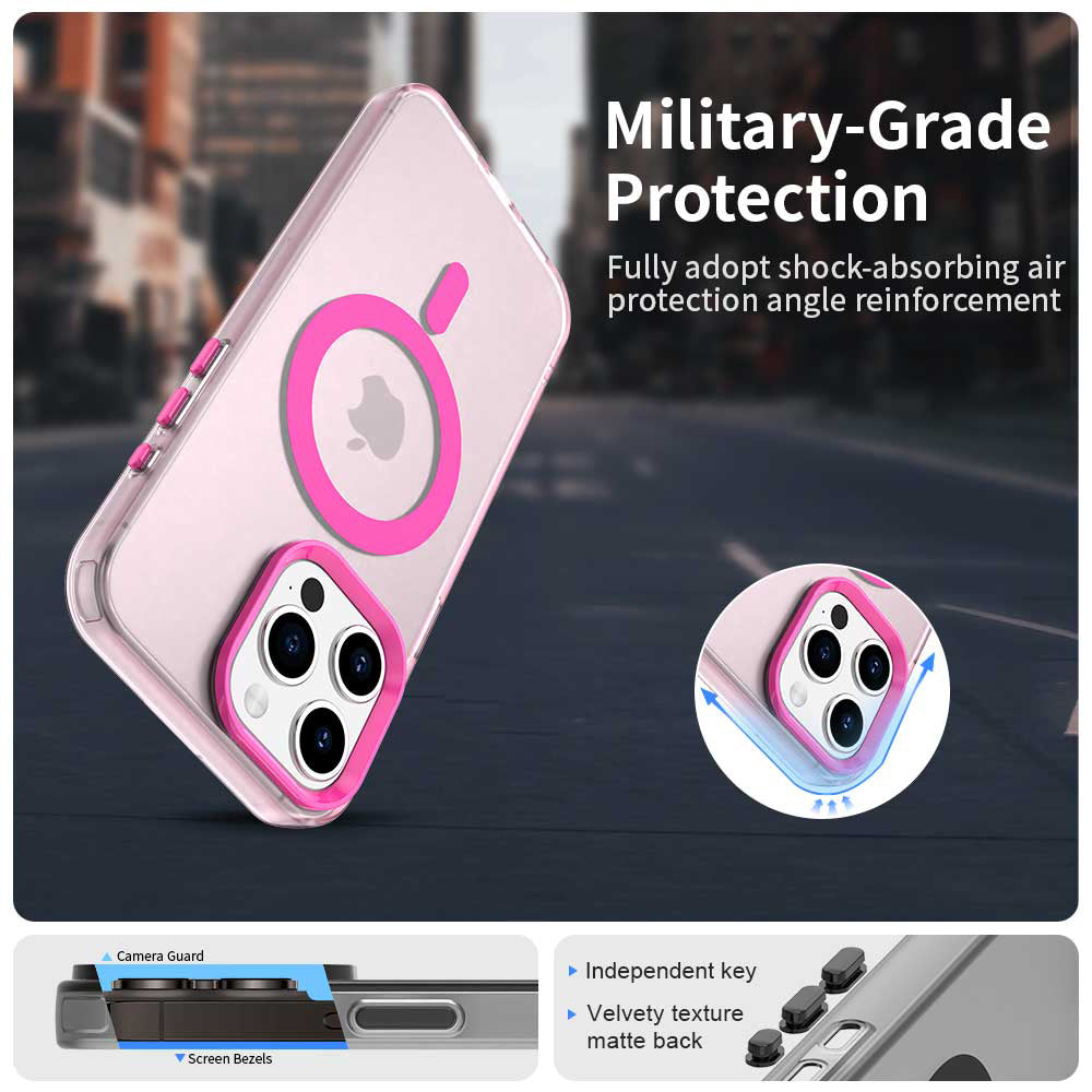 MagSafe futrola za Apple iPhone 15 Pro Max, Techsuit, CandyCase, Roze