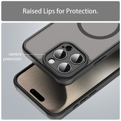 MagSafe futrola za Apple iPhone 15 Pro Max, Techsuit, HaloFrost II, Crna
