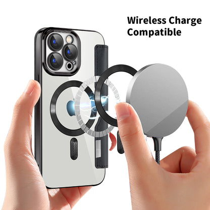 MagSafe futrola za Apple iPhone 15 Pro Max, Techsuit, SmartMag Book, Crna