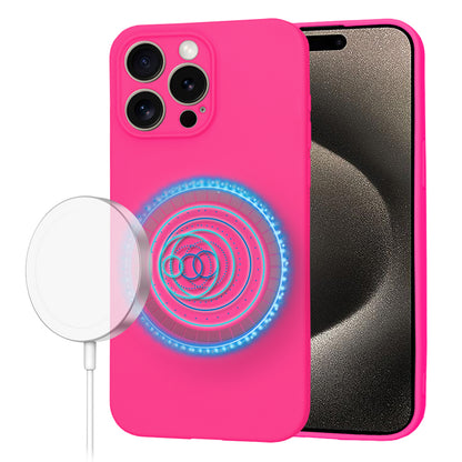 Futrola MagSafe za Apple iPhone 15 Pro Max, Techsuit, SoftFlex, Tamno Roze