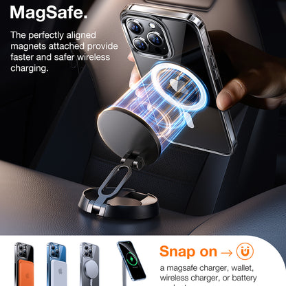 Futrola MagSafe za Apple iPhone 15 Pro Max, Torras, Diamond, Transparentna
