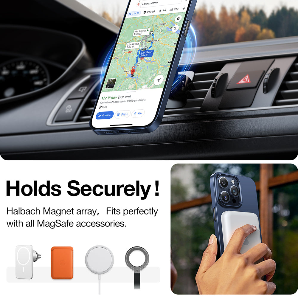 Futrola MagSafe za Apple iPhone 15 Pro Max, Torras, OriginFit, Tamnoplava