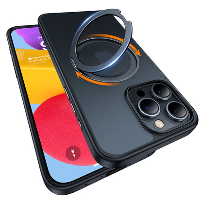Husa MagSafe za Apple iPhone 15 Pro Max, Torras, Ostand Pro, Crna
