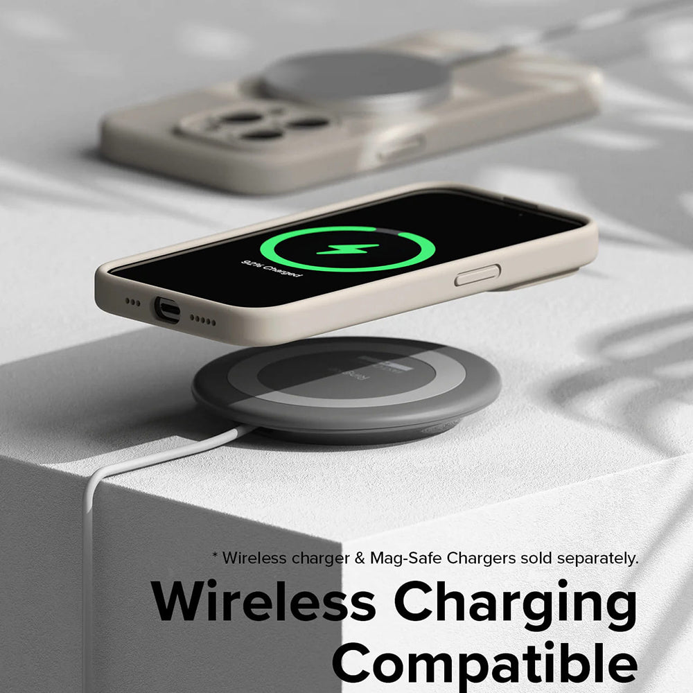 Husa MagSafe za Apple iPhone 15 Pro, Ringke, Silikon, Zelena Limeta