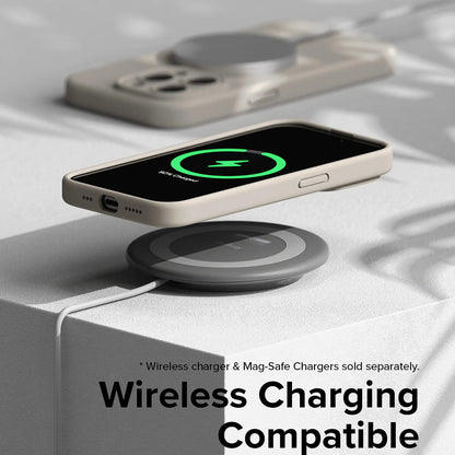 Husa MagSafe za Apple iPhone 15 Pro, Ringke, Silikon, Zelena Limeta