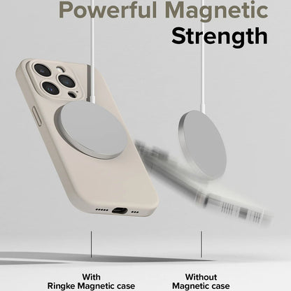 Husa MagSafe za Apple iPhone 15 Pro, Ringke, Silikon, Zelena Limeta