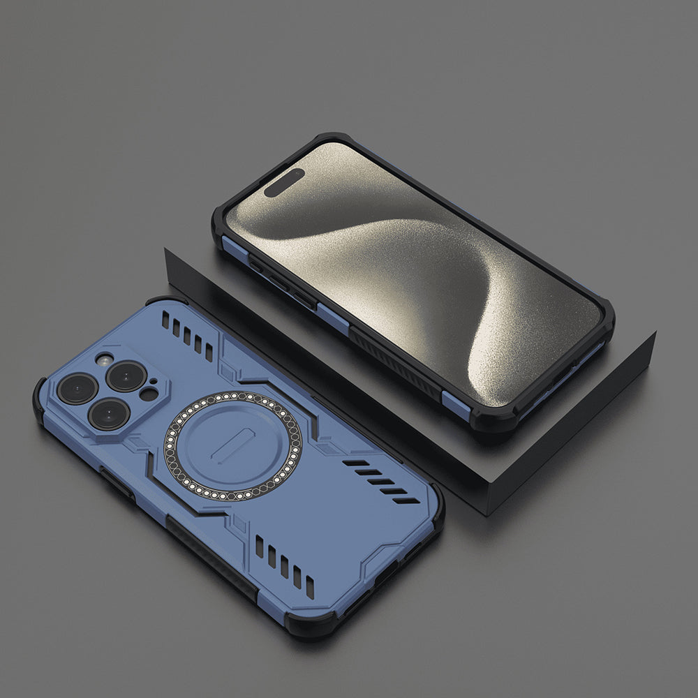 MagSafe futrola za Apple iPhone 15 Pro, Techsuit, ArmorMag, Plava