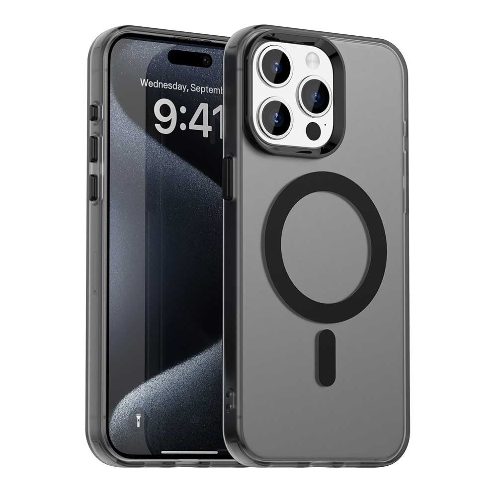 MagSafe futrola za Apple iPhone 15 Pro, Techsuit, CandyCase, Crna