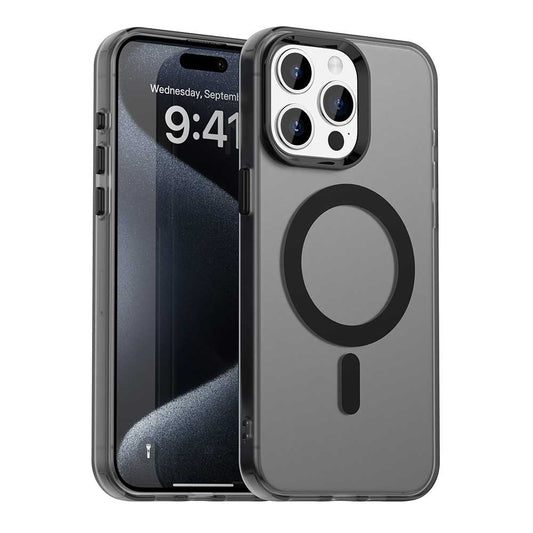 MagSafe futrola za Apple iPhone 15 Pro, Techsuit, CandyCase, Crna