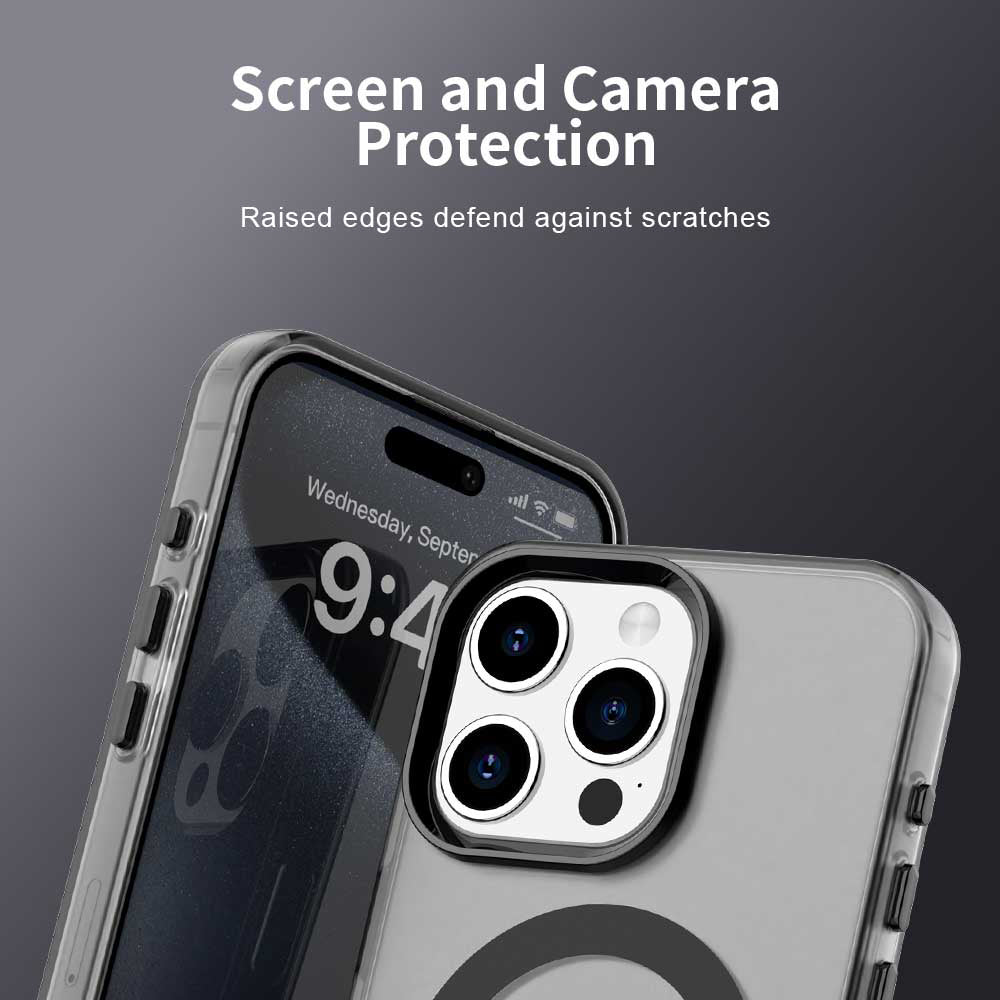 MagSafe futrola za Apple iPhone 15 Pro, Techsuit, CandyCase, Crna