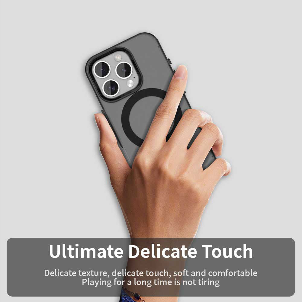 MagSafe futrola za Apple iPhone 15 Pro, Techsuit, CandyCase, Crna