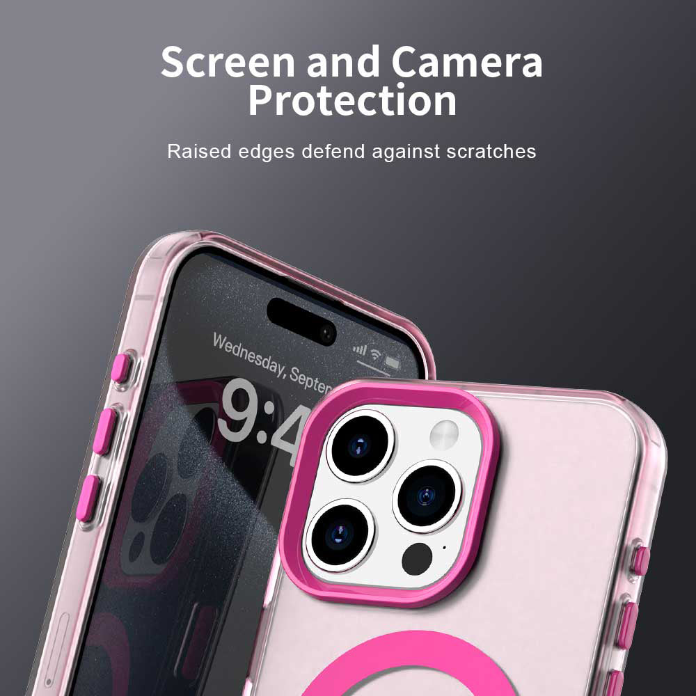 MagSafe futrola za Apple iPhone 15 Pro, Techsuit, CandyCase, Roze