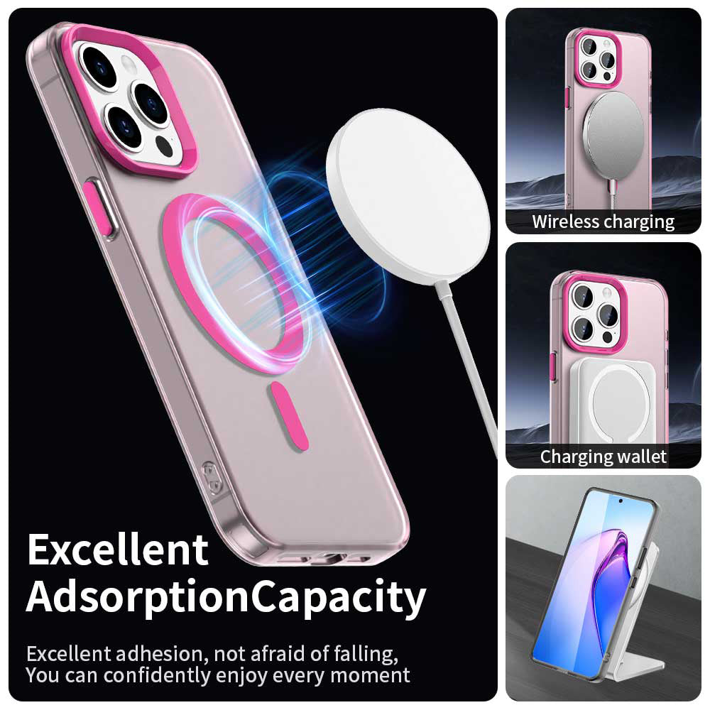 MagSafe futrola za Apple iPhone 15 Pro, Techsuit, CandyCase, Roze