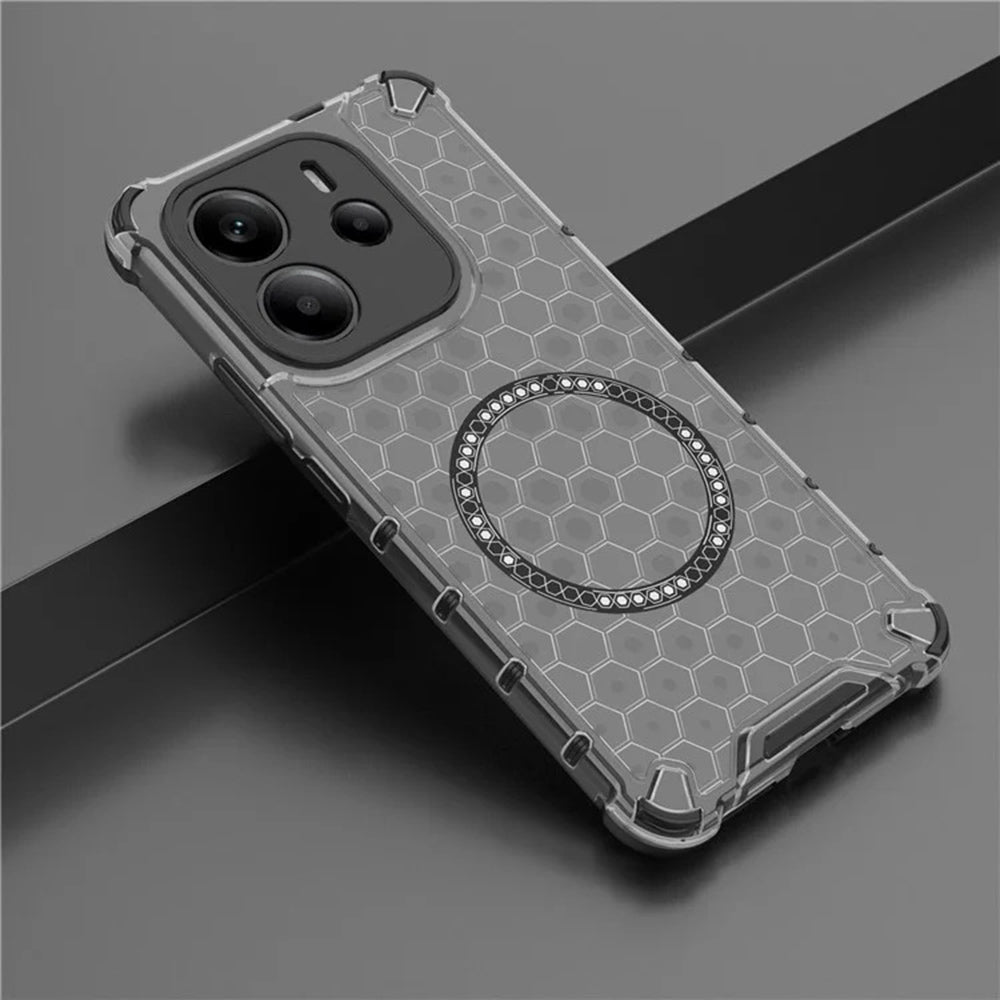 MagSafe futrola za Apple iPhone 15 Pro, Techsuit, HoneyComb Shield, Crna