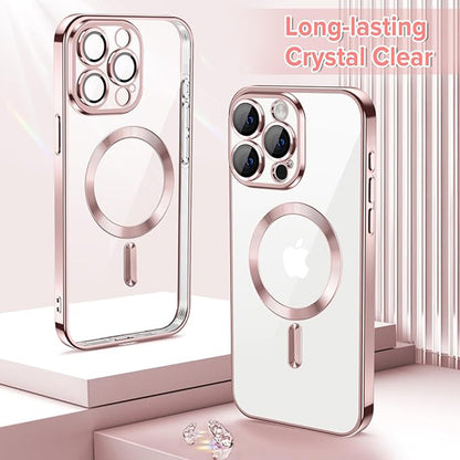 MagSafe futrola za Apple iPhone 15 Pro, Techsuit, Luxury Crystal, Roze