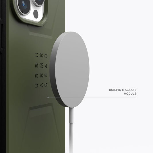 MagSafe futrola za Apple iPhone 15 Pro, Urban Armor Gear, Civilian, Zelena