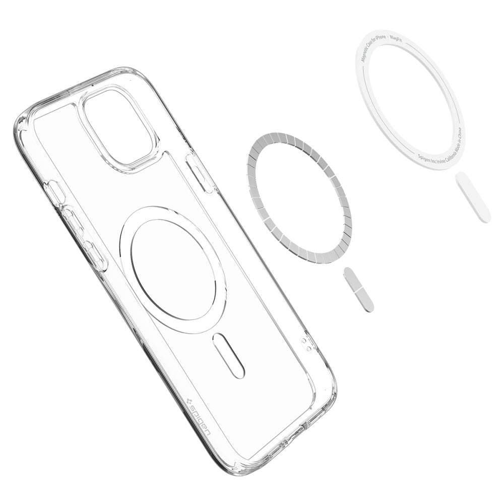 MagSafe futrola za Apple iPhone 15, Spigen, Ultra Hybrid, Bela ACS06802
