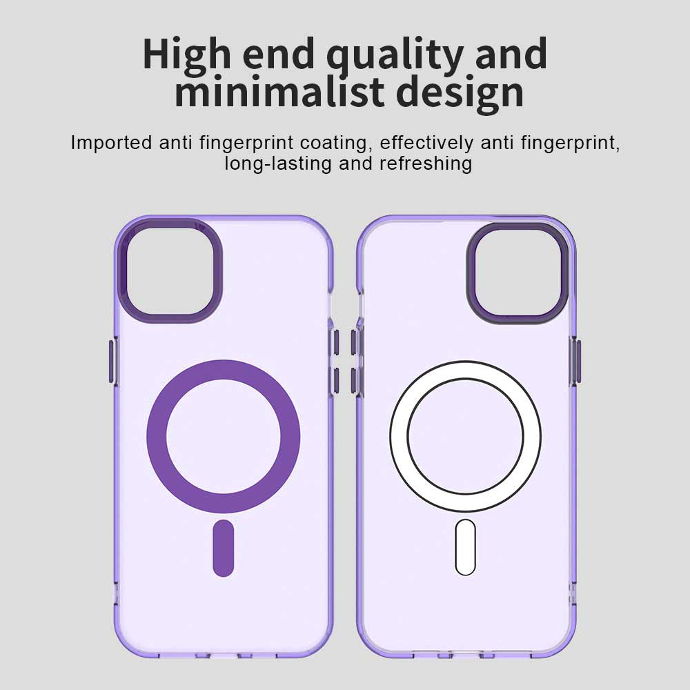 MagSafe futrola za Apple iPhone 15, Techsuit, CandyCase, Ljubičasta