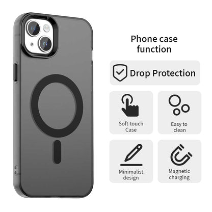 MagSafe futrola za Apple iPhone 15, Techsuit, CandyCase, Crna