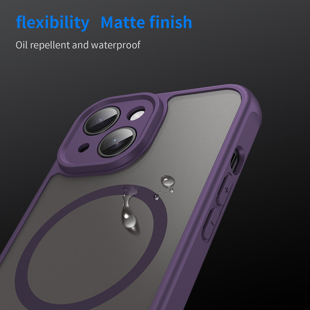 MagSafe futrola za Apple iPhone 15, Techsuit, HaloFrost II, Ljubičasta