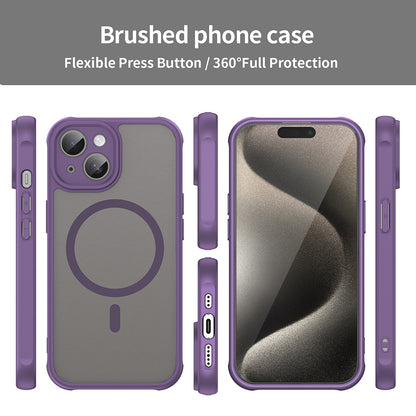 MagSafe futrola za Apple iPhone 15, Techsuit, HaloFrost II, Ljubičasta