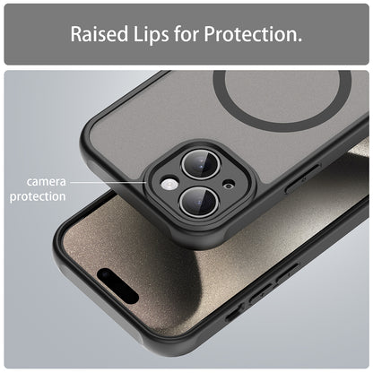 MagSafe futrola za Apple iPhone 15, Techsuit, HaloFrost II, Crna
