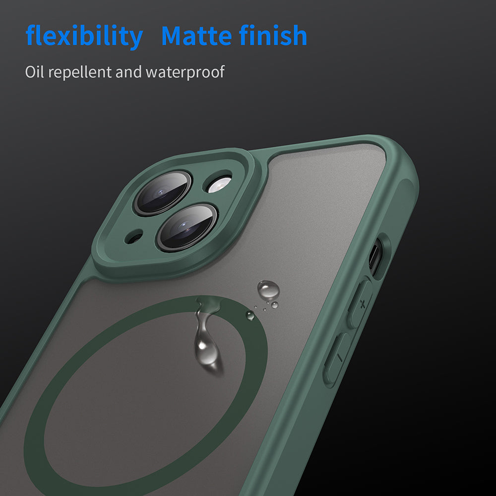 MagSafe futrola za Apple iPhone 15, Techsuit, HaloFrost II, Zelena