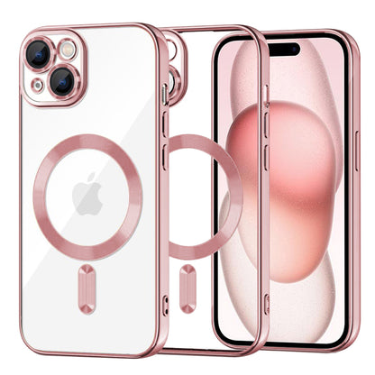 MagSafe futrola za Apple iPhone 15, Techsuit, Luxury Crystal, Roze