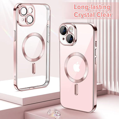 MagSafe futrola za Apple iPhone 15, Techsuit, Luxury Crystal, Roze