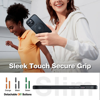 Futrola MagSafe za Apple iPhone 15, Torras, Ostand Pro, Crna