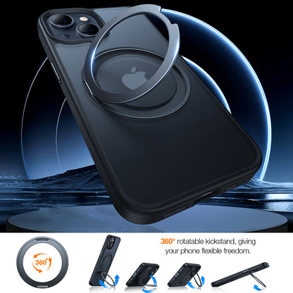 Futrola MagSafe za Apple iPhone 15, Torras, Ostand Pro, Crna