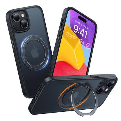 Futrola MagSafe za Apple iPhone 15, Torras, Ostand Pro, Crna