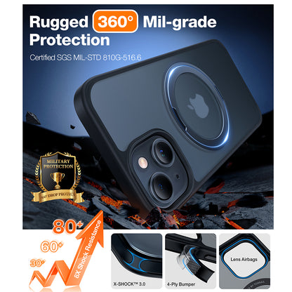 Futrola MagSafe za Apple iPhone 15, Torras, Ostand Pro, Crna