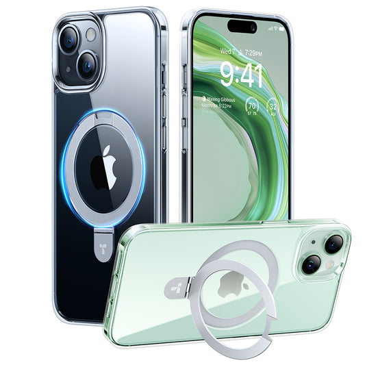 Futrola MagSafe za Apple iPhone 15, Torras, Ostand, Transparentna