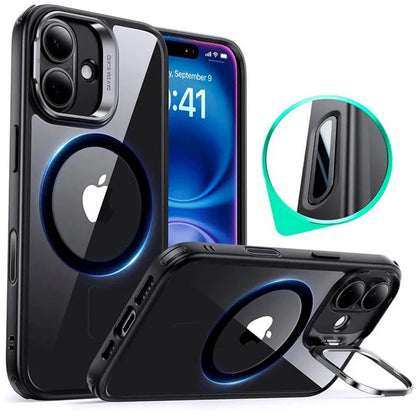 Husa MagSafe za Apple iPhone 16, ESR, Classic Hybrid Kickstand Slide, Crno Providna