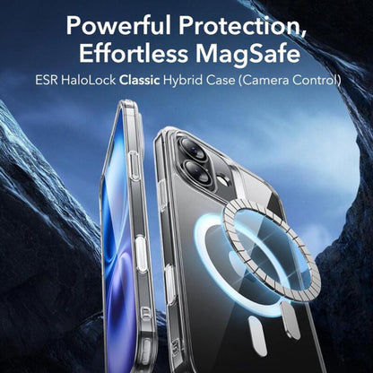 MagSafe futrola za Apple iPhone 16, ESR, Classic Hybrid Slide, Crna Satenska