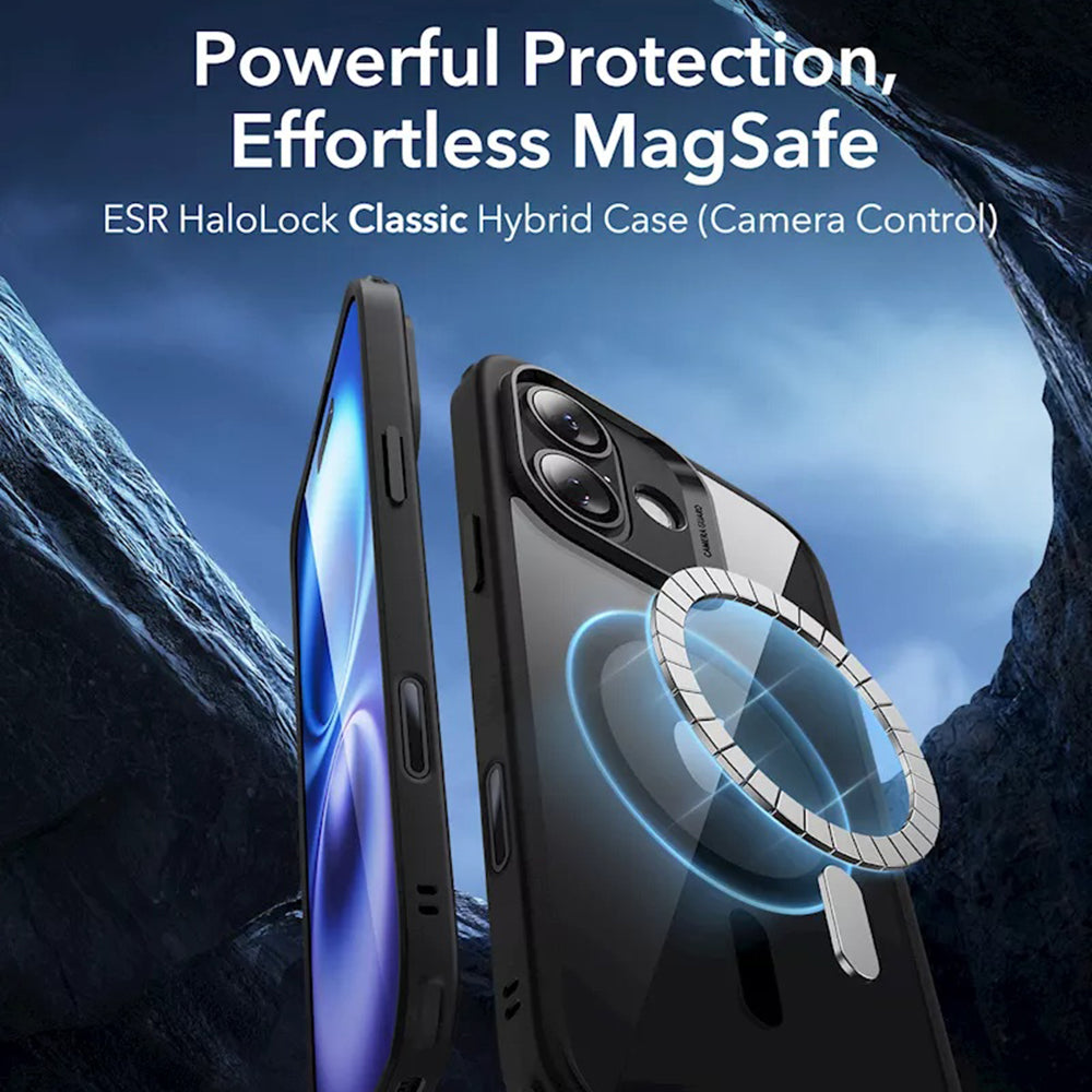 Futrola MagSafe za Apple iPhone 16, ESR, Classic Hybrid Slide, Crno Providna