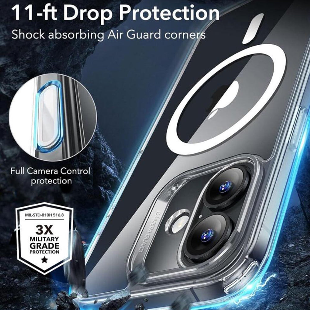 Futrola MagSafe za Apple iPhone 16, ESR, Classic Hybrid Slide, Transparentna